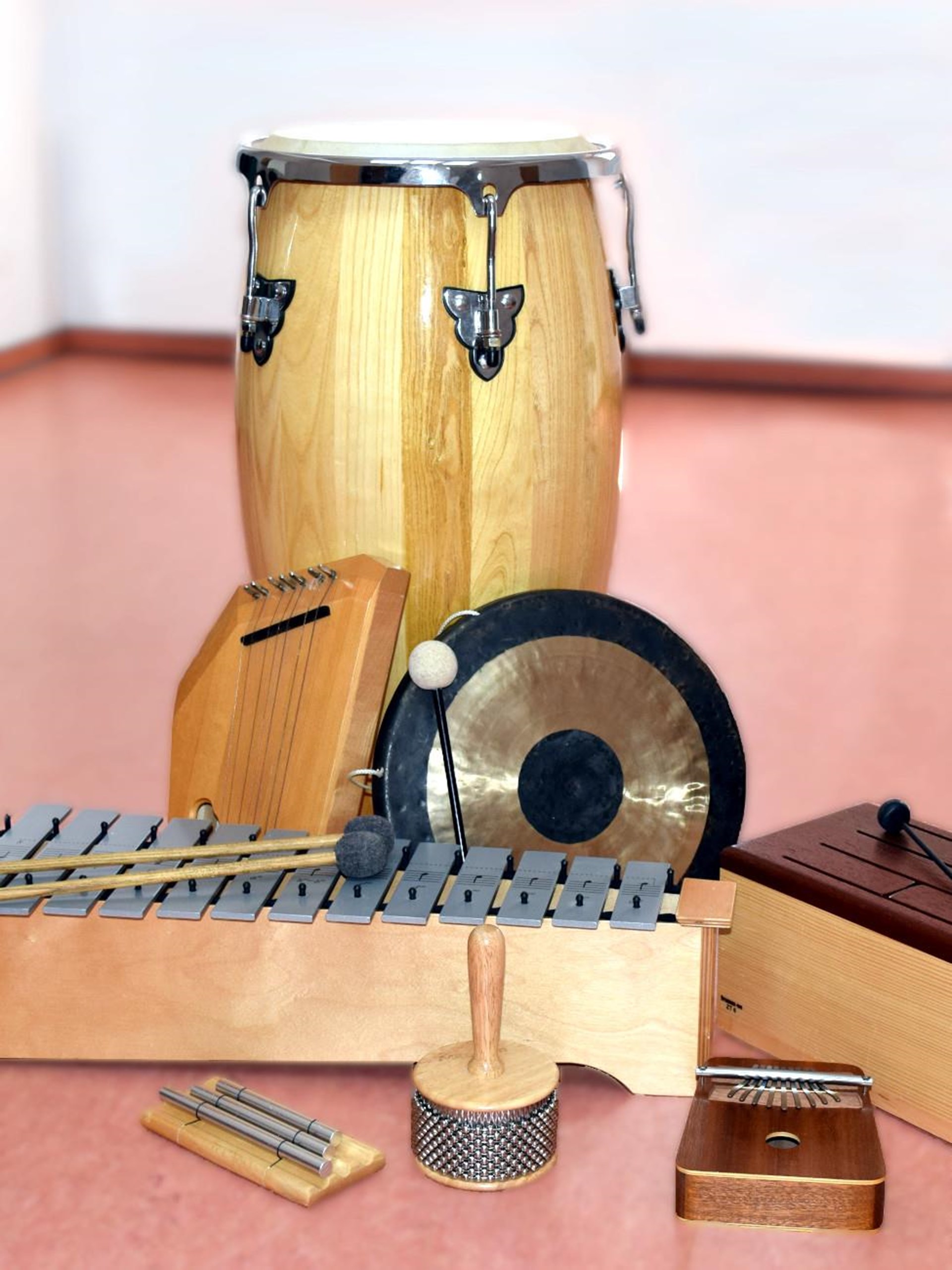 verschiedene Musikinstrumente